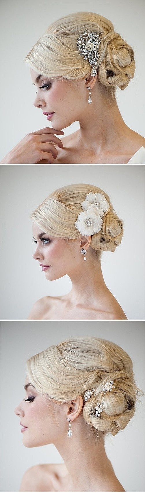 Coiffure chignon pour un mariage